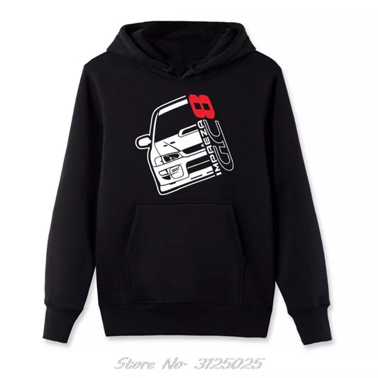 SUBARU Hoodie Sweatshirt Fashion Japan Car Impreza Gc8