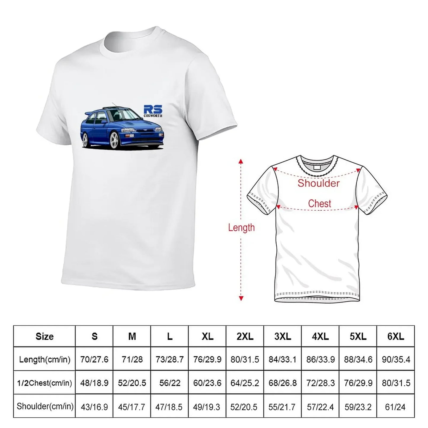 Escort RS Cosworth (blue) T-Shirt