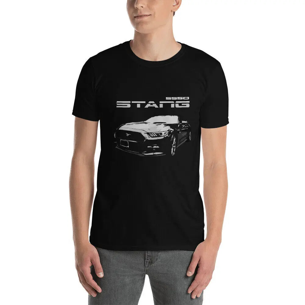 S550 Mustang T-Shirt Short Sleeve Casual 100% Cotton